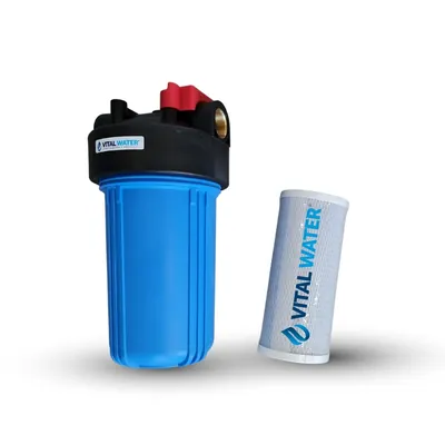 Big Filter 4,5" × 10" con cartucho de carbón (hasta 750 l/h)