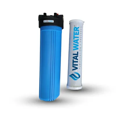 Big Blue 4,5" × 20" con cartucho de carbón (hasta 1.500 l/h)