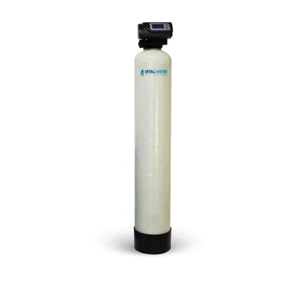 Filtro multimedia de carbón activado granular 3.100 l/h automático por volumen (tanque 16" × 65")
